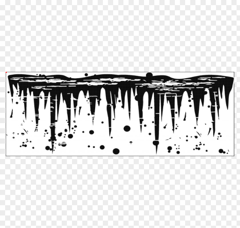 Creepy Icicle Rubber Stamp Clip Art PNG
