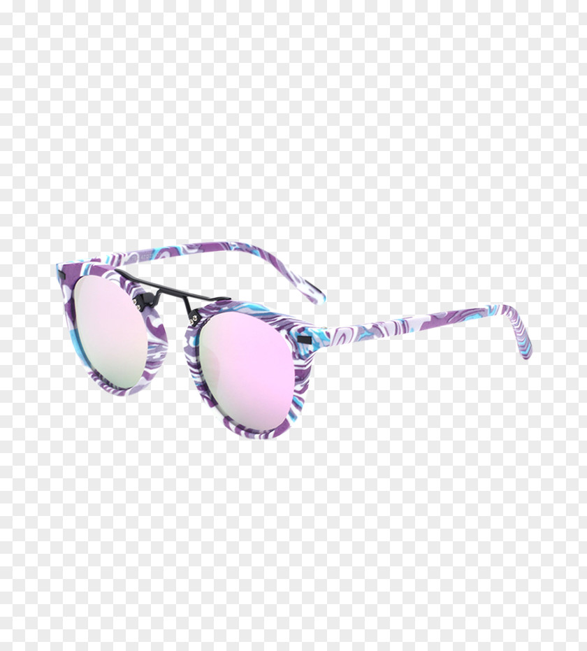 Marble Pattern Goggles Mirrored Sunglasses PNG
