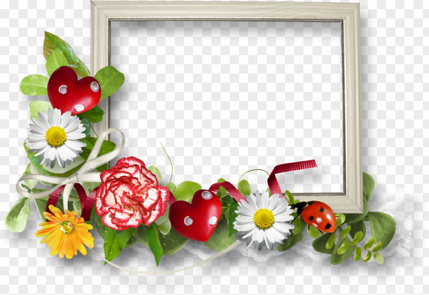 Olive Flower Picture Frames Wreath Clip Art PNG