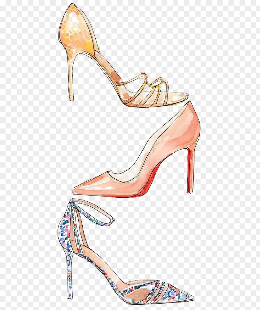 Drawing Heels Fashion Illustration PNG