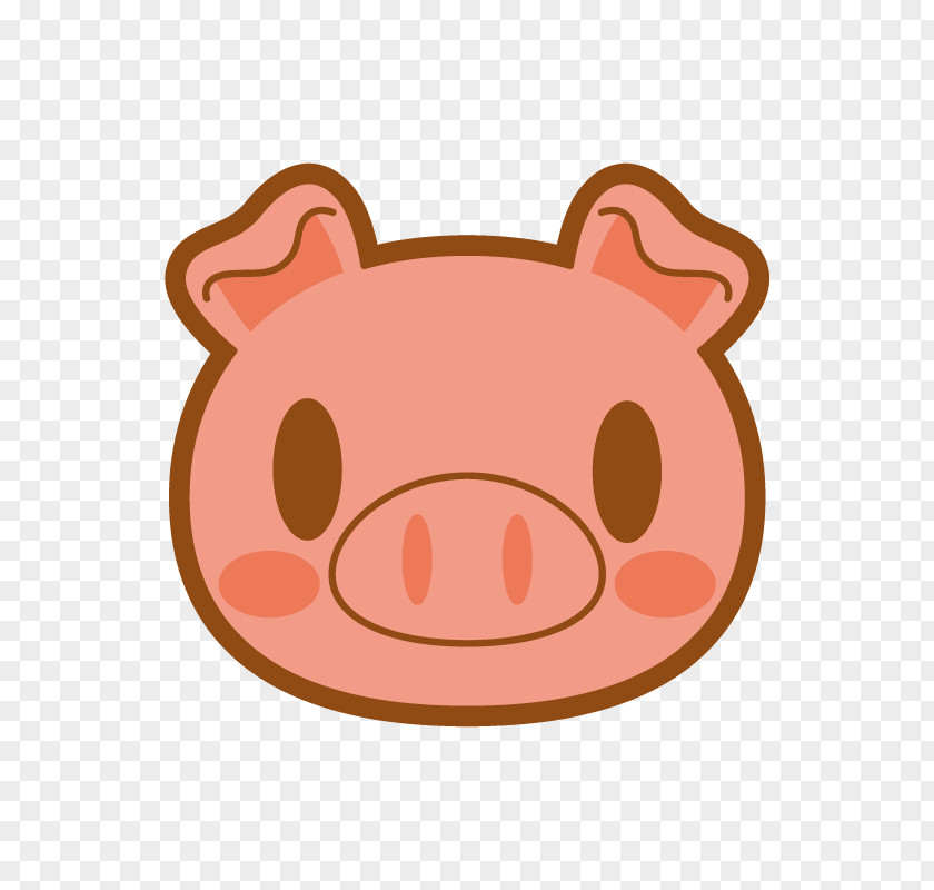 Fat Pig Snout Pink M Clip Art PNG