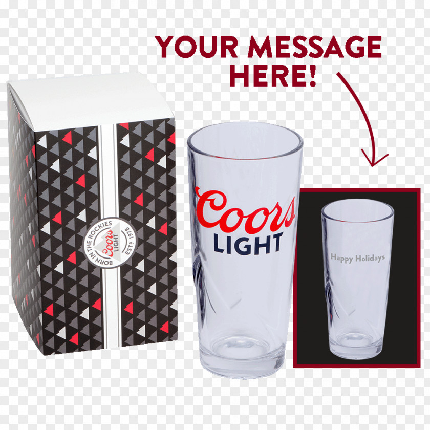 Glass Pint Coors Light Brewing Company PNG