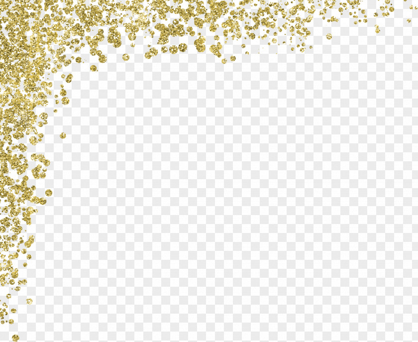 Gold Glitter Material PNG