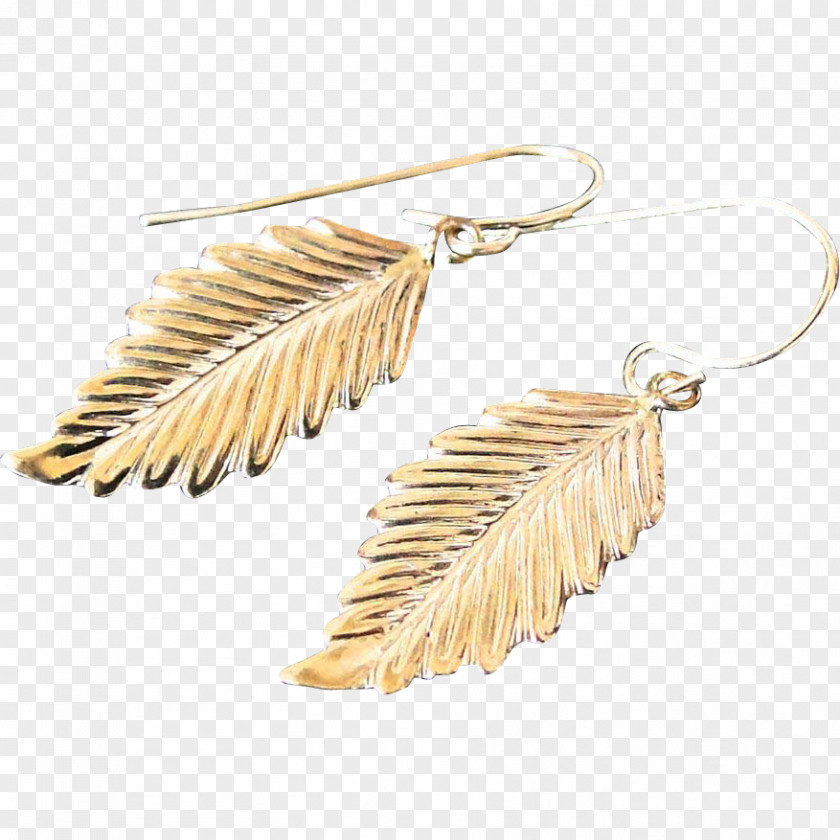 Leaf Drop Earring Gold Jewellery Filigree Silver PNG