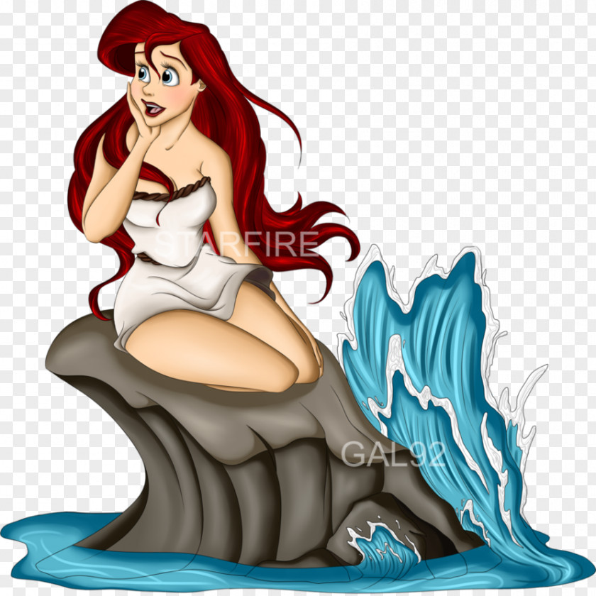 Mermaid Rock Ariel DeviantArt Drawing PNG