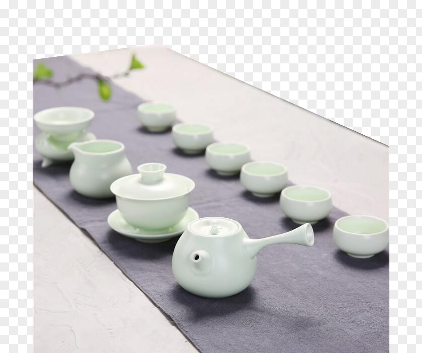 White Tea Cup Tables Teaware Yixing Teapot Hu PNG