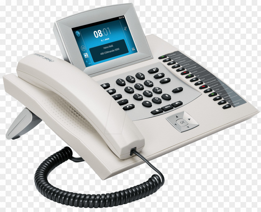 Auerswald COMfortel 2600 IP Voice Over Telephone VoIP Phone PNG