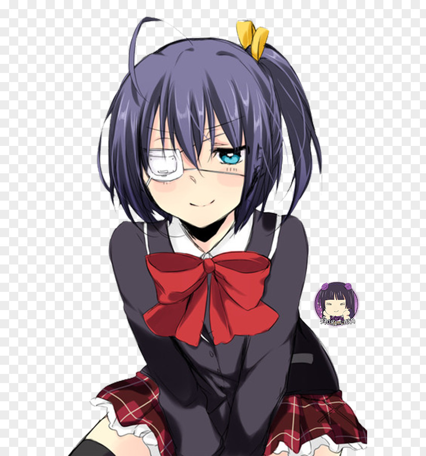 Chuunibyou Black Hair Fiction ニコニコ静画 Brown PNG
