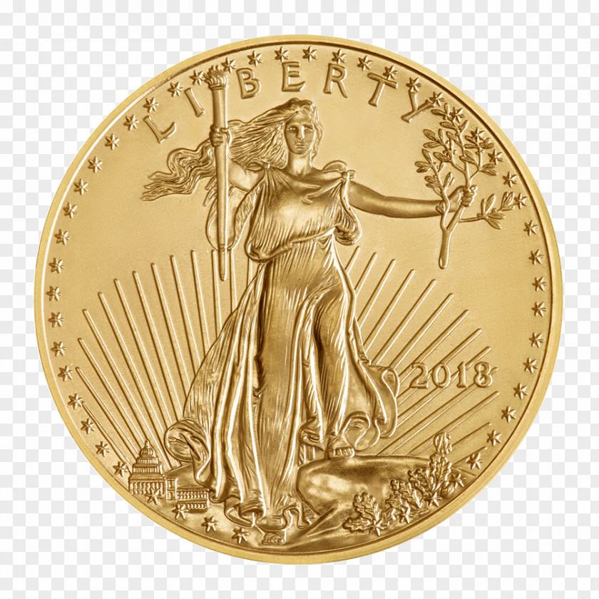 Coin Bullion American Gold Eagle Silver PNG