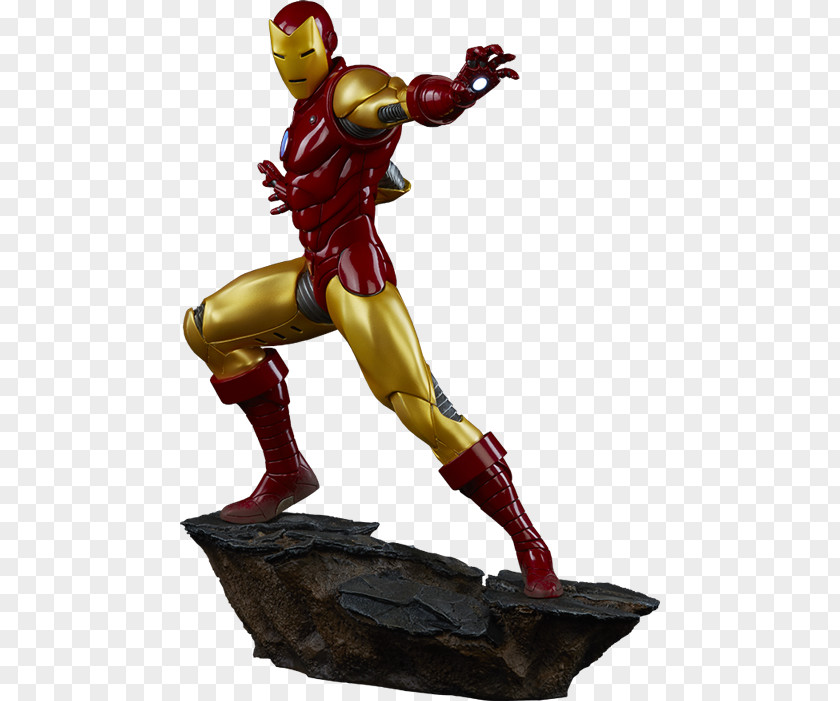 Marvel Avengers Assemble Iron Man Huntress Statue Spider-Man Thor PNG
