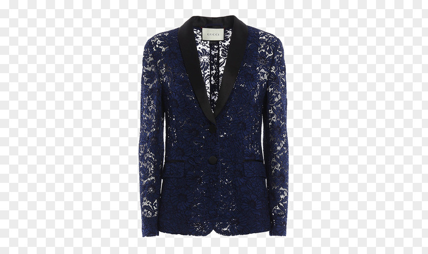 Ms. Hollow Lace Decorative Pattern Jacket Blazer Tuxedo Collar PNG