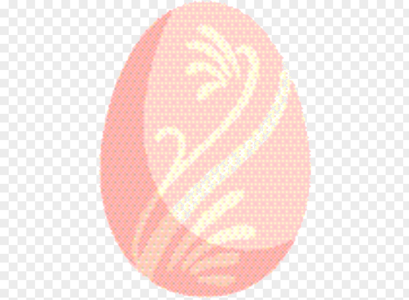 Oval Peach Easter Egg Background PNG