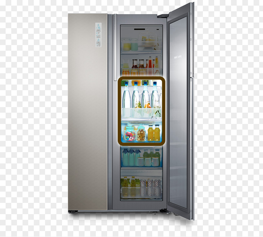 Snacks Promotions Refrigerator Samsung Food ShowCase RH77H90507H RH77H90507F Auto-defrost PNG