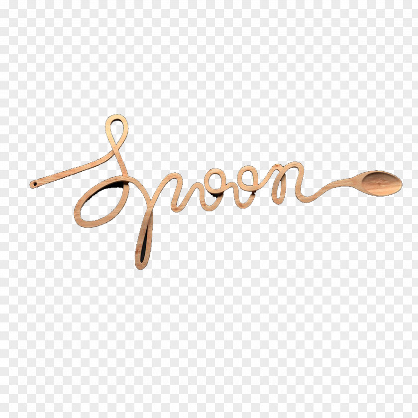 Creative Spoon Material Body Piercing Jewellery Brand Font PNG