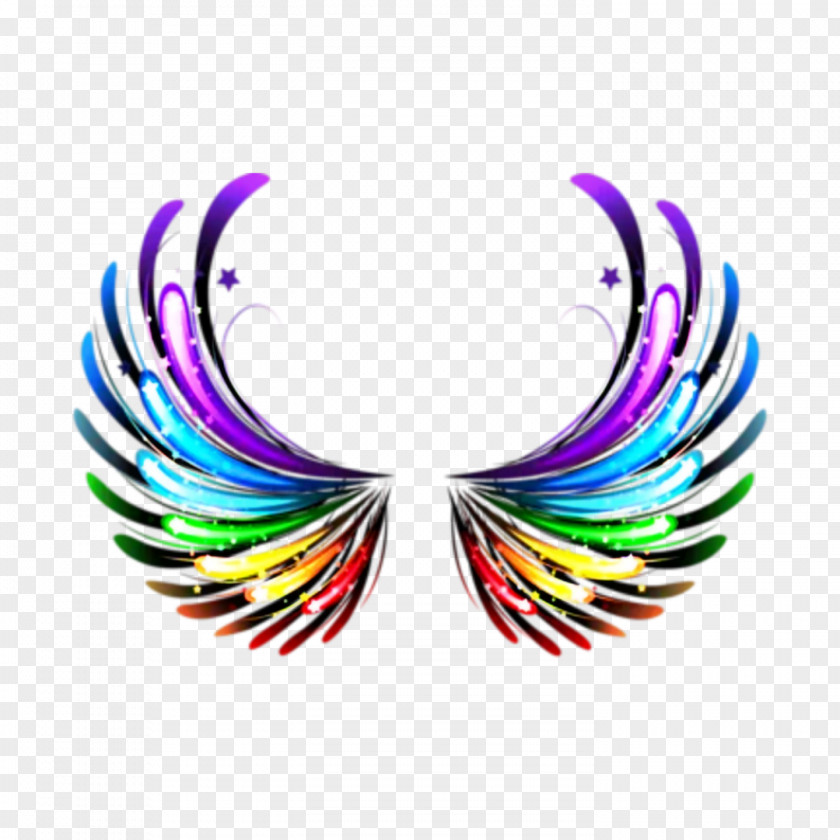 Feather Wing Love Background Heart PNG