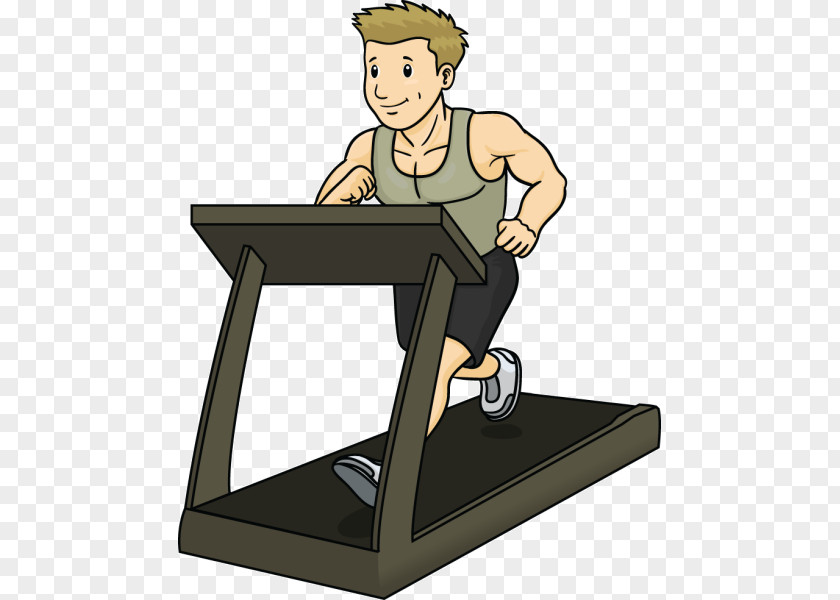 Fitness Cartoon Images Physical Exercise Treadmill Clip Art PNG