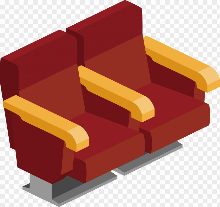 Red Cinema Seat Chair PNG