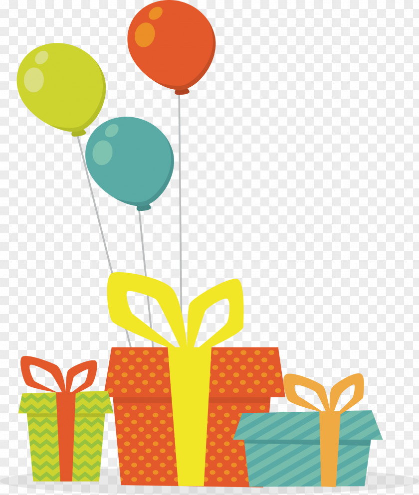 Color Balloon With Balloons Gift PNG