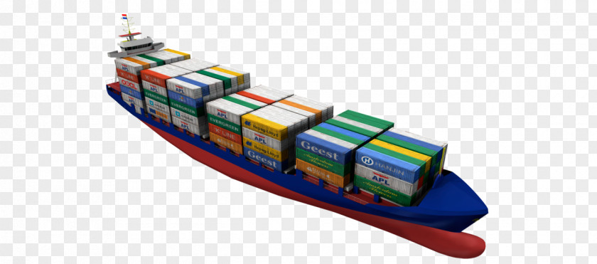 Deck Damen Container Feeder 800 Cargo Ship Freight Transport PNG