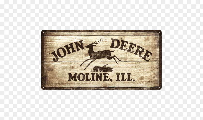 Good Taste Nostalgic Tin Sign – John Deere Donga Tractor Logo PNG