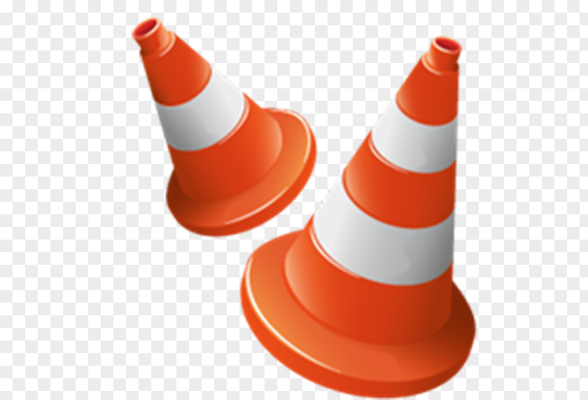 Orange Stop Security Card Traffic Cone Icon PNG