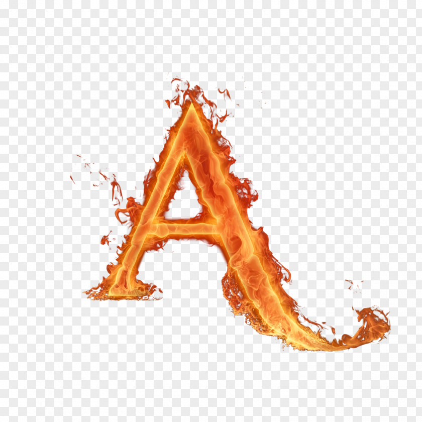 Fire Letter Alphabet Typography Font PNG