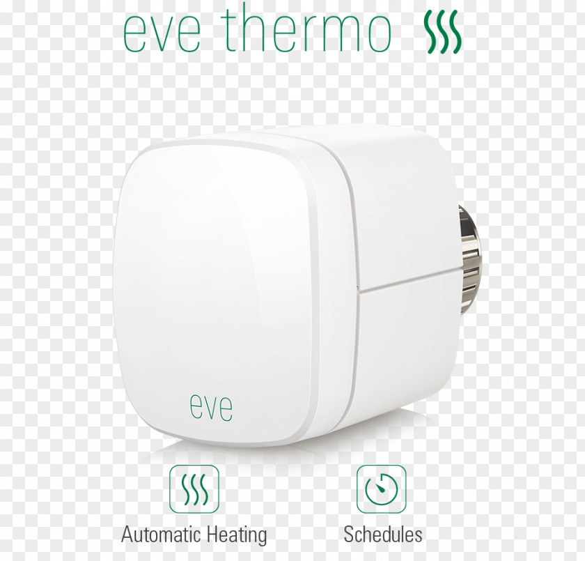 New Eve's Elgato Eve Thermo Thermostatic Radiator Valve EyeTV PNG