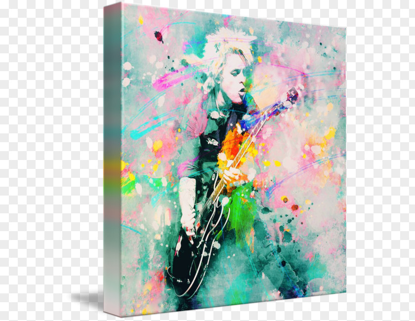 Painting Art Green Day Canvas Print PNG