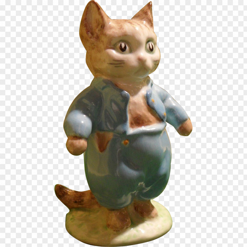 BEATRIX POTTER Cat Figurine Animal Toy PNG