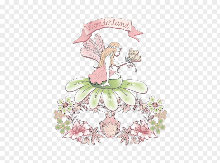 Beautiful Flower Fairy Ice Cream Clip Art PNG