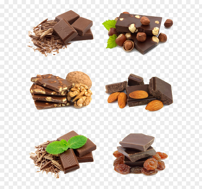 Chocolate Nuts Bar Cake Brownie Nut PNG