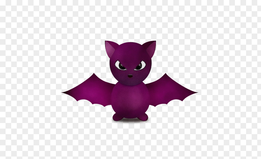 Figurine Animation Bat Purple Violet Cartoon PNG