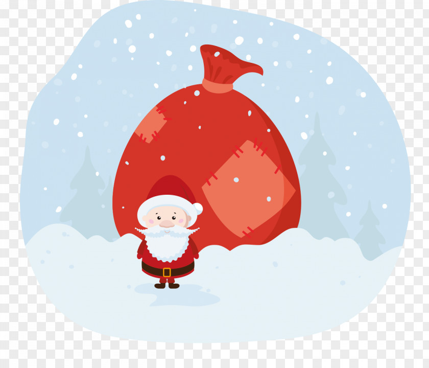 Santa Claus Gift Bags Bag PNG