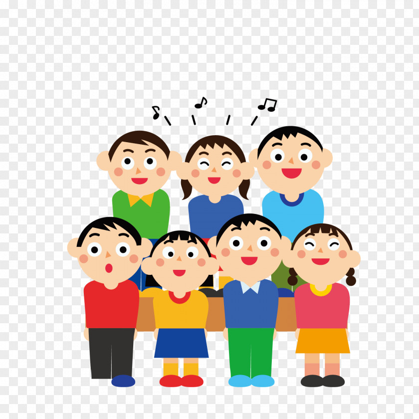 Vector Material Pattern To Talk About School Interest Classes Singing Child Choir PNG