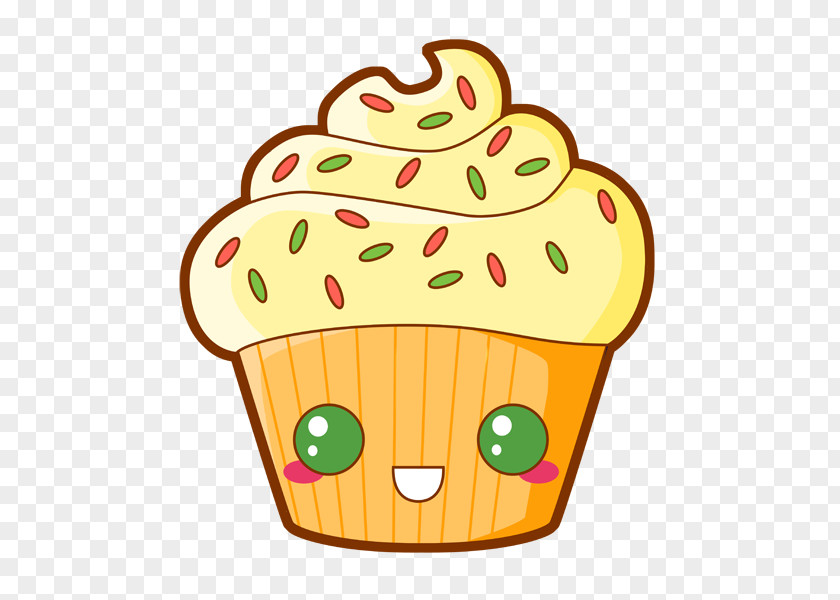 Cupcake Outline Muffin Clip Art Sprinkles PNG