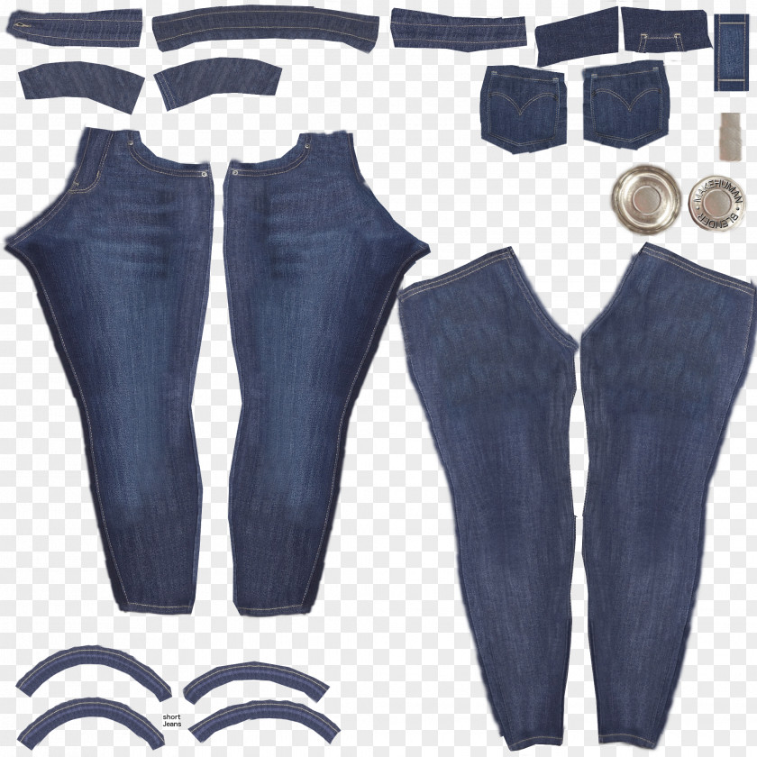 Jeans Slim-fit Pants Denim Texture Mapping PNG
