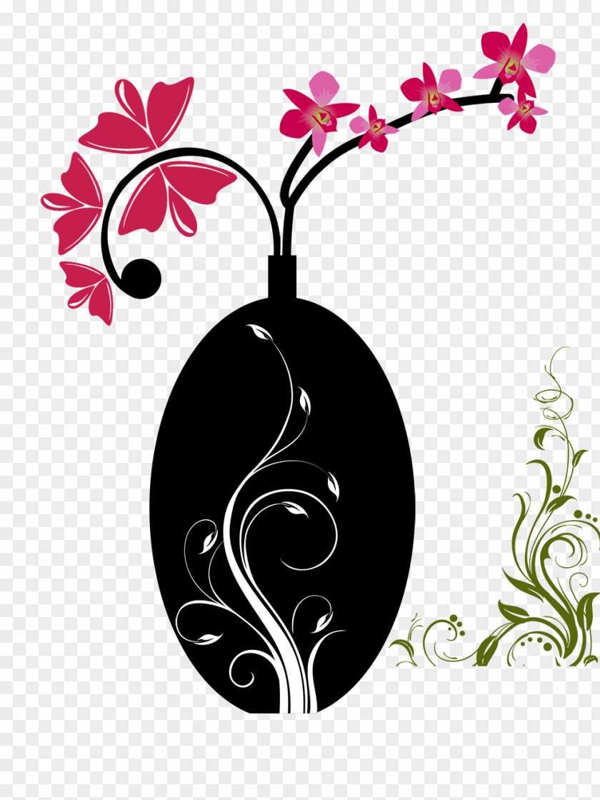 Vase Painting Flower PNG