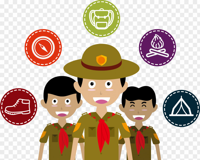 Vector Illustration Boy Scouts Scouting Euclidean PNG