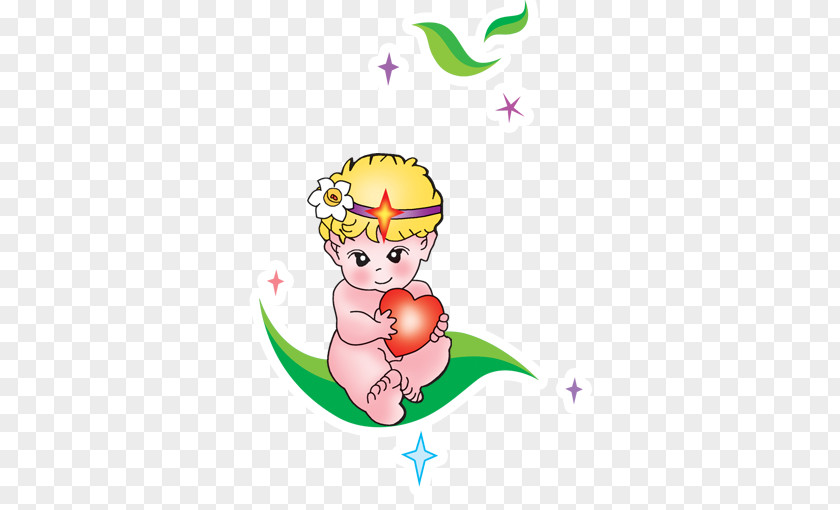 Baby Sitting On The Leaves Leaf Drawing Illustration PNG