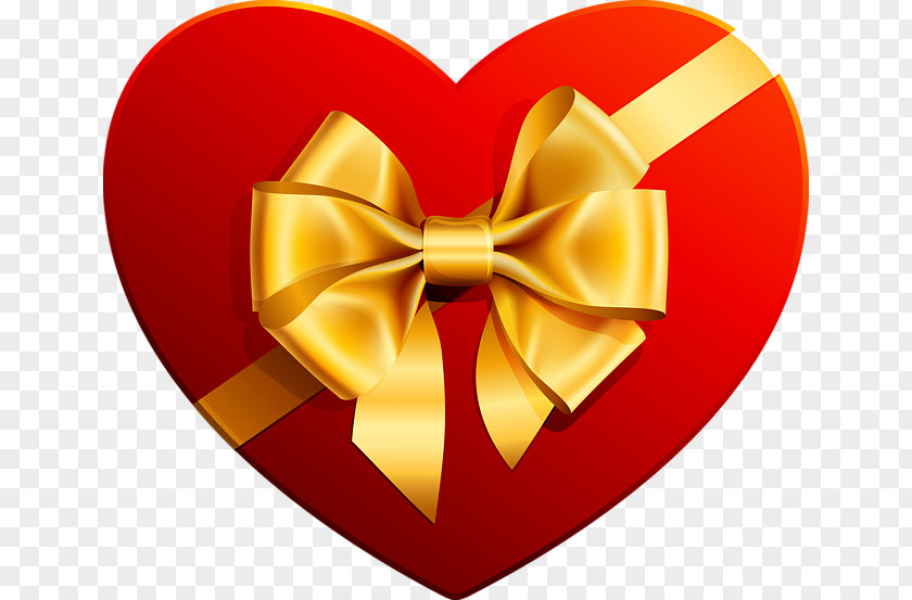 Transparent Heart With Gold Ribbon Clipart Chocolate Box Art Clip PNG