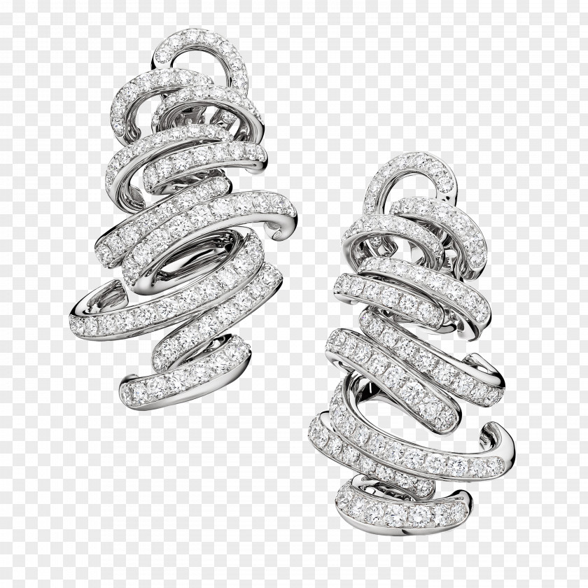 Jewellery Earring De Grisogono Diamond PNG