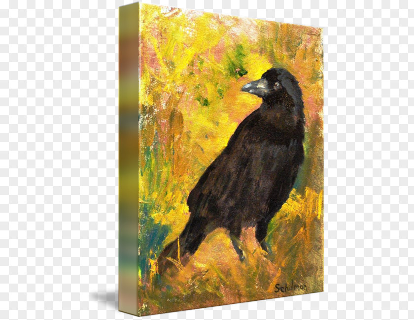 Oil Field American Crow Painting Art PNG