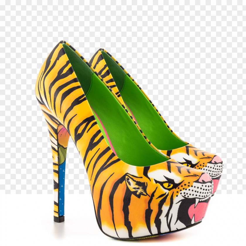 Tigres Yellow Pump Starlite Green Turquoise PNG