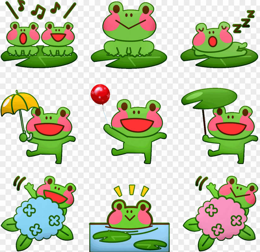 Toad Amphibian Motif Background PNG