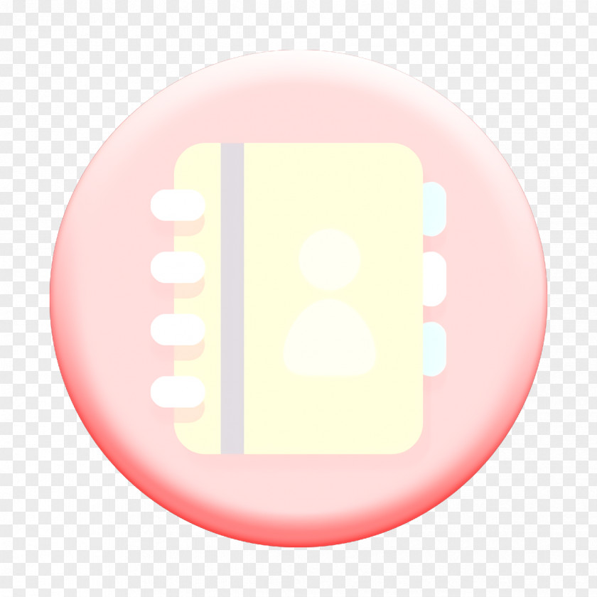 Pink Contacts Icon Address Book PNG