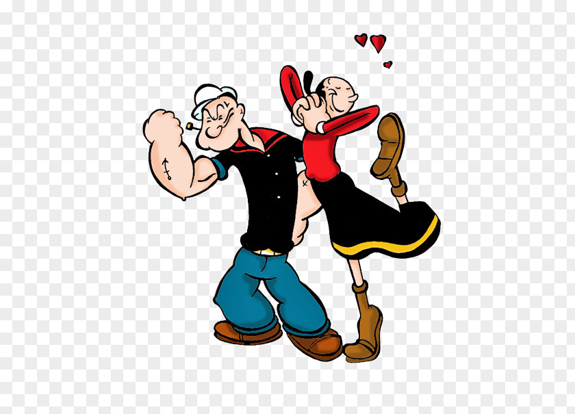 Popeye Olive Oyl Bluto Swee'Pea Cartoon PNG