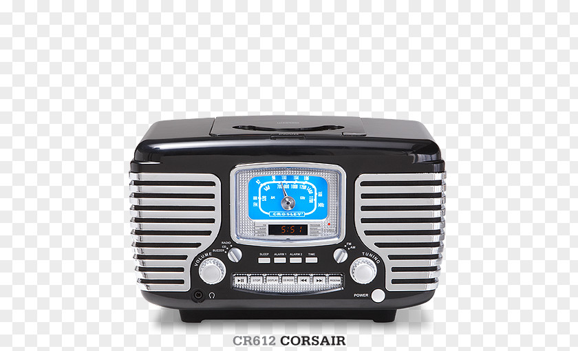 Radio Crosley Solo CR3003A Alarm Clocks CD Player Compact Disc PNG