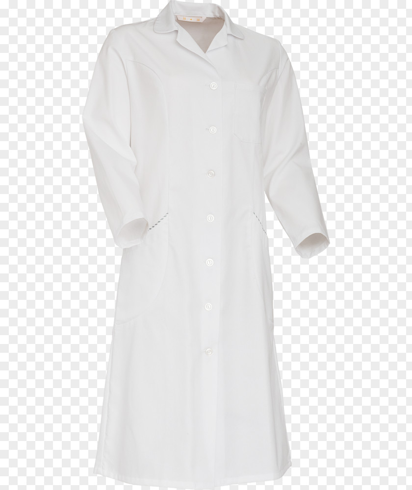 Dress Lab Coats Blouse Collar Sleeve Neck PNG