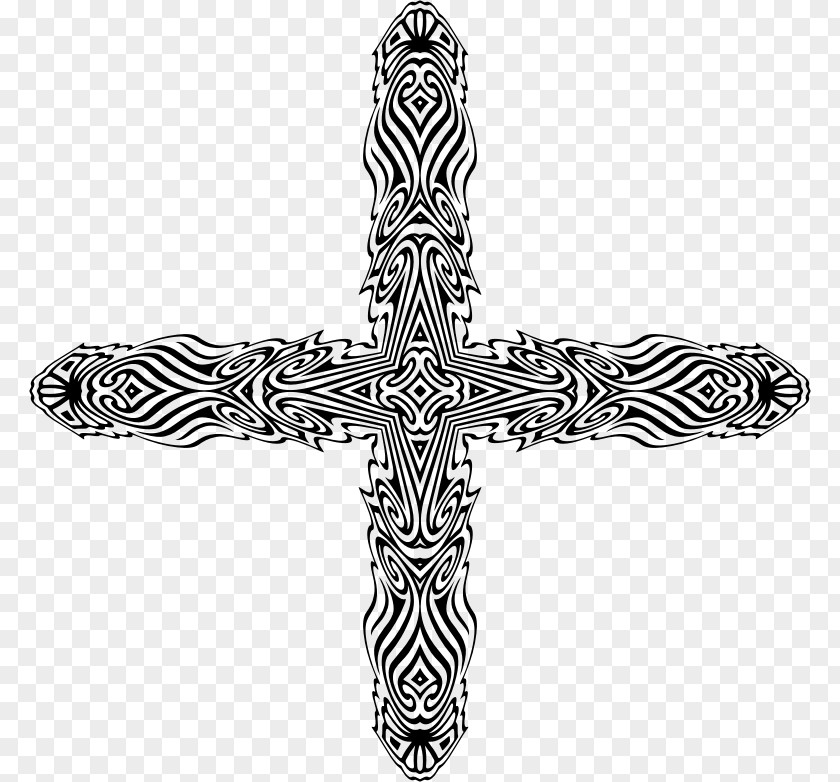 Flowers Frame Cross Public Domain Clip Art PNG