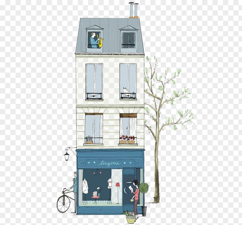 House Illustrator Drawing Painting Art Illustration PNG